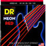 DR Bass Neon Red NRB5-45 Medium 5 String (45-125) 3