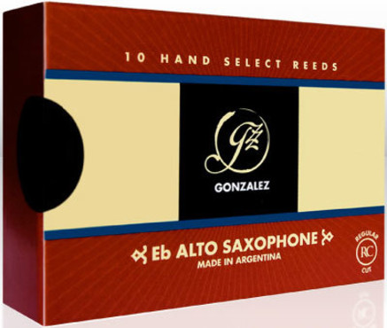 Gonzalez Reeds Alto Saxophone Regular Cut 3 1/2 (10 Pack) 0