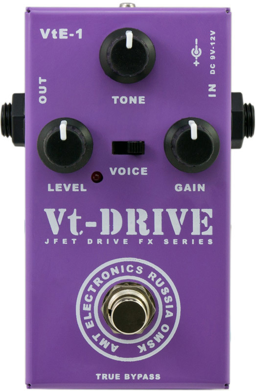 AMT ELECTRONICS VtE-1 Vt-DRIVE （JFET） AMT VTE-1 VT-Drive (VHT) педаль дисторшн купить в Москве в