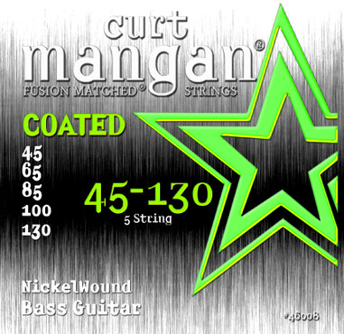 Curt Mangan Bass Nickel Wound Coated 5 String (45-130) image