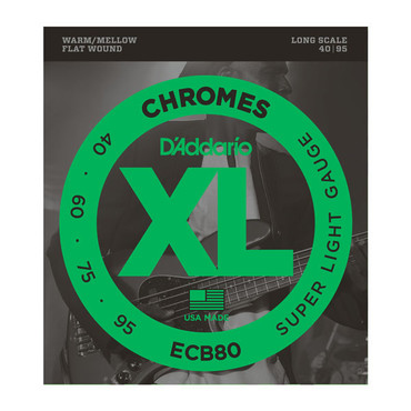 D'Addario ECB80 Chromes Bass Light Long Scale (40-95) image