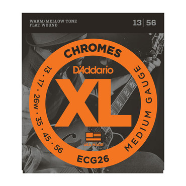 D'Addario ECG26 Chromes Flat Wound Medium (13-56) image