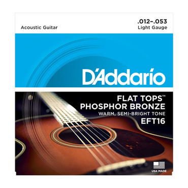D'Addario EFT16 Flat Tops Light (12-53) image