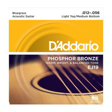 D'Addario EJ19 Phosphor Bronze Bluegrass (12-56) image