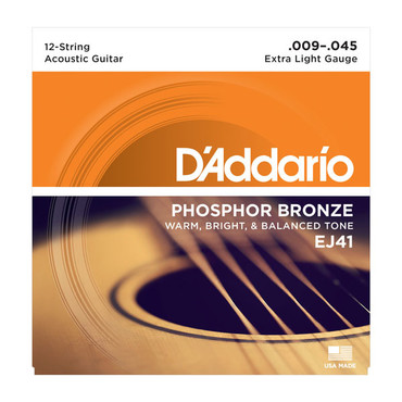 D'Addario EJ41 Phosphor Bronze 12-String Extra Light (9-45) image