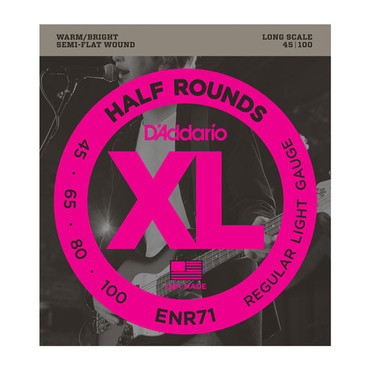 D'Addario ENR71 Bass Half Rounds Regular (45-100) image