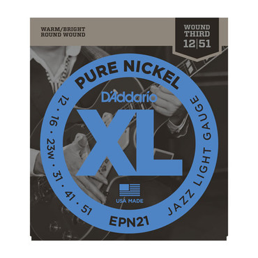 D'Addario EPN21 Pure Nickel Jazz Light (12-51) image