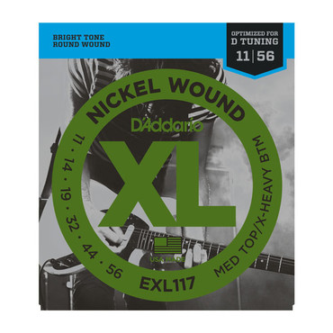 D'Addario EXL117 Nickel Wound Medium Top Extra Heavy Bottom (11-56) image