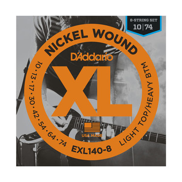 D'Addario EXL140-8 Light Top Heavy Bottom 8-String (10-74) image