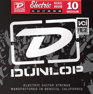 Dunlop 3PDEN1046 Nickel Wound Medium 3 Pack (10-46) image
