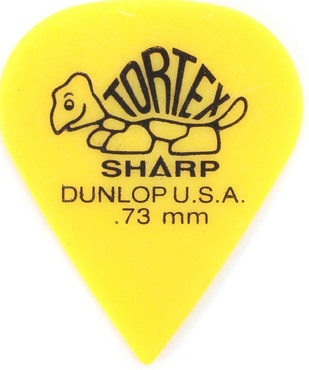 Dunlop 412P073 Tortex Sharp Yellow 12 Pack image
