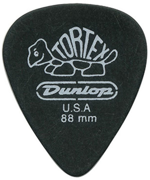 Dunlop 488R088 Tortex Pitch Black 72 Pack image