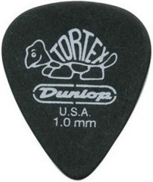 Dunlop 488R100 Tortex Pitch Black 72 Pack image