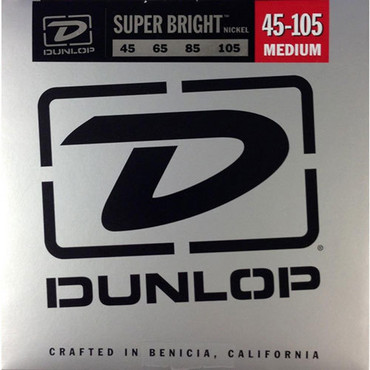 Dunlop DBSBN45105 Super Bright Nickel Wound Medium (45-105) image