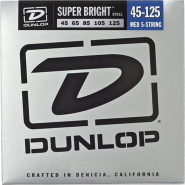 Dunlop DBSBS45125 Super Bright Stainless Medium 5 String (45-125) image