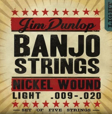 Dunlop DJN0920 Banjo Nickel Light 5 String (9-20) image