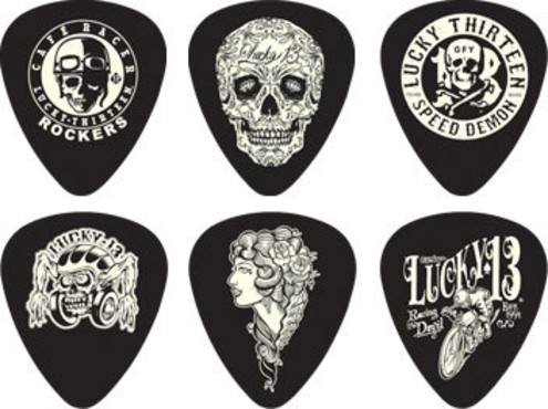 Dunlop L13CP060 Lucky 13C Player 6 Pack image