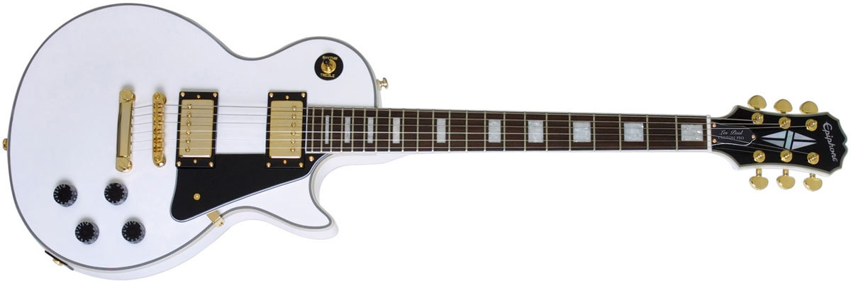 Epiphone Les Paul Custom Pro Alpine White электрогитара купить в