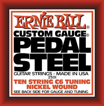 Ernie Ball 10-String C6 Pedal Steel Nickel Wound 2501 (12-66) image