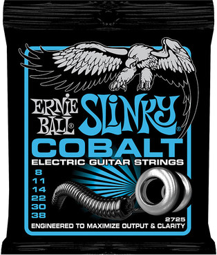 Ernie Ball 2725 Cobalt Extra Slinky (8-38) image