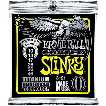 Ernie Ball 3121 Coated Titanium Regular Slinky (10-46) image