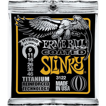 Ernie Ball 3122 Coated Titanium Hybrid Slinky (9-46) image