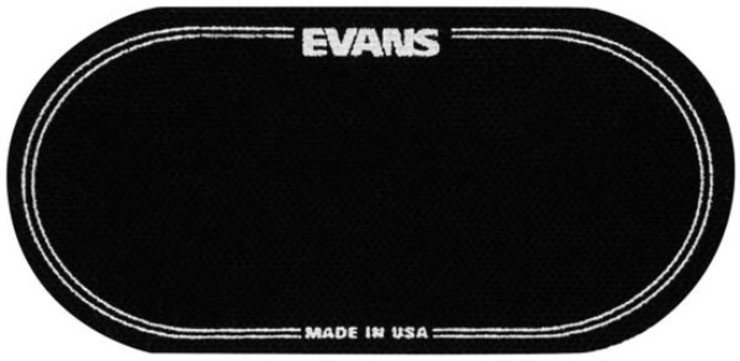 Evans EQ Black Nylon Double Patch EQPB2 image