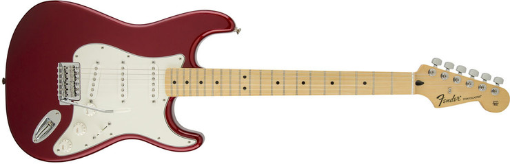 Fender Standard Stratocaster Maple Candy Apple Red image