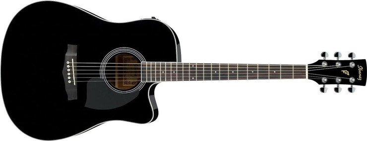 Ibanez PF15ECE-BK Black High Gloss image