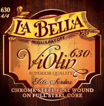 La Bella Violin Chrome Steel Flat Wound 630 (4/4) image