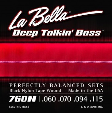 La Bella 760N Deep Talkin Bass Black Nylon Tape (60-115) image