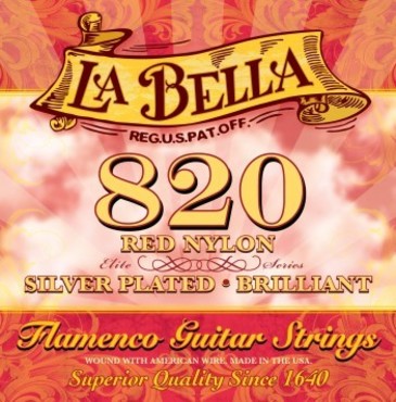 La Bella Elite Flamenco Red Nylon 820 image