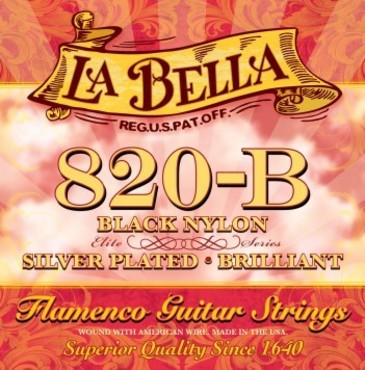 La Bella Elite Flamenco Black Nylon 820B image