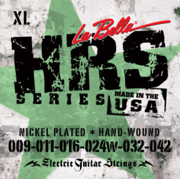 La Bella Hard Rockin' Steel Extra Light HRS-XL (9-42) 2 Pak image