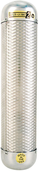 LP Latin Percussion Multi-Guiro In Acciaio - Strumento A Percussione Doppia Superficie Con Scraper