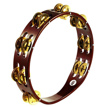 Meinl TA2B-AB Traditional Wood Tambourine Brass Jingles image