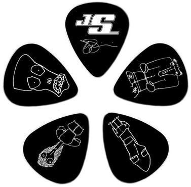 Planet Waves 1CBK2-10JS Joe Satriani Black Light image