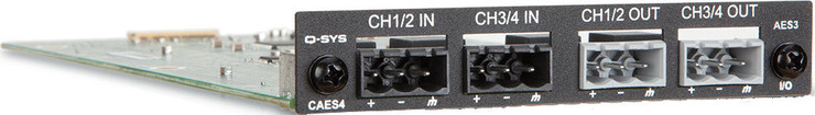 QSC CAES4 AES-3 Input/Output image