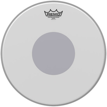 Remo Controlled Sound Coated Bottom Black Dot CS-0110-10 image