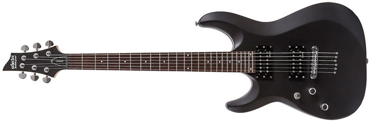 Schecter C 6 Deluxe SBK Left Handed image