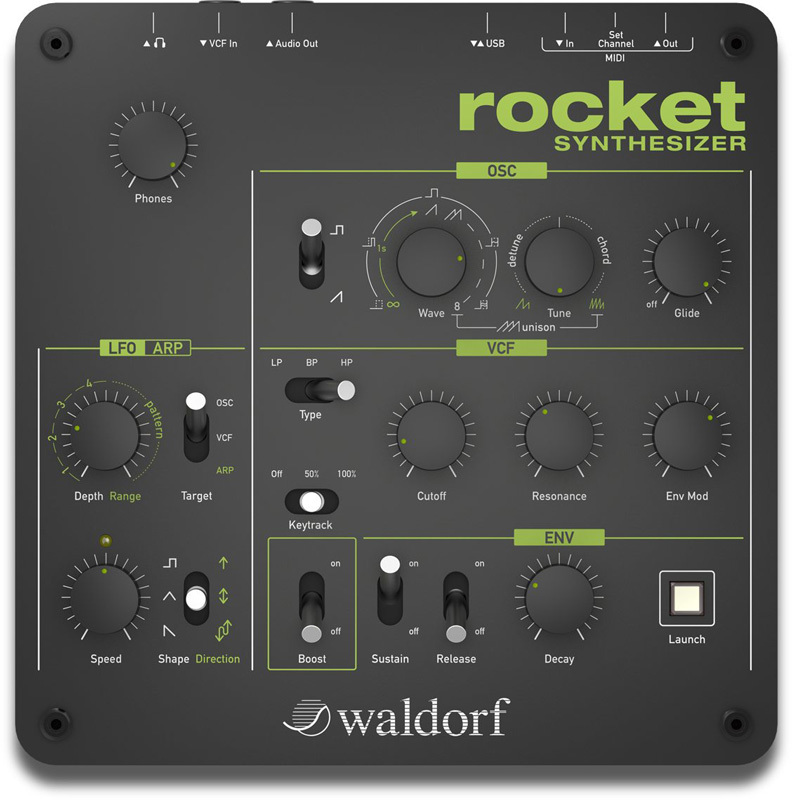 Waldorf Rocket аналоговый монофонический синтезатор купить в