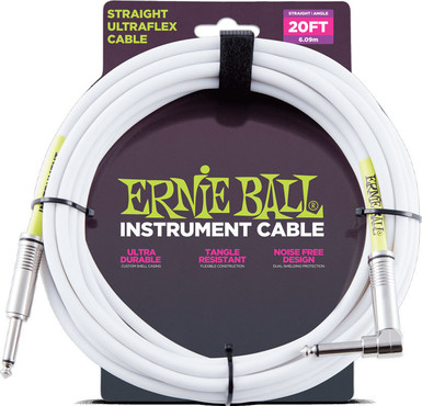 Ernie Ball 6047 White Straight Angle ernie-ball-P06047