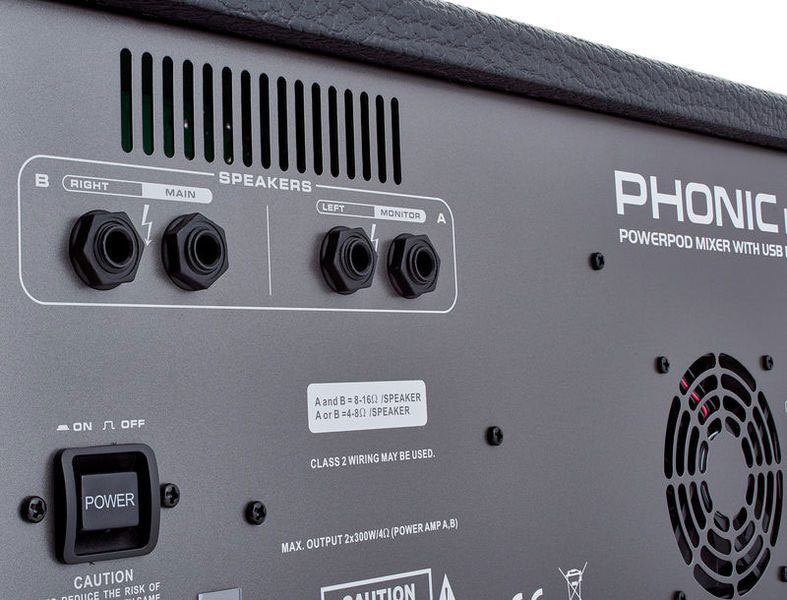 Phonic Powerpod 1062 R микшер с усилителем мощности, 9 XLR, 3