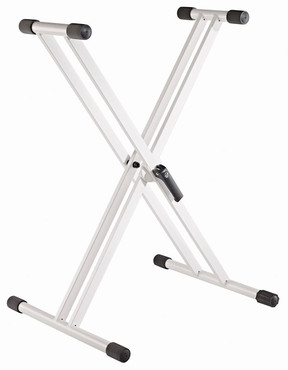 K&M 18993-015-76 Keyboard Stand Rick 20 Pure White 0