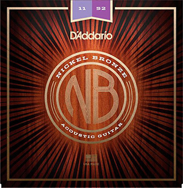 D'Addario NB1152 Nickel Bronze Custom Light (11-52) 0