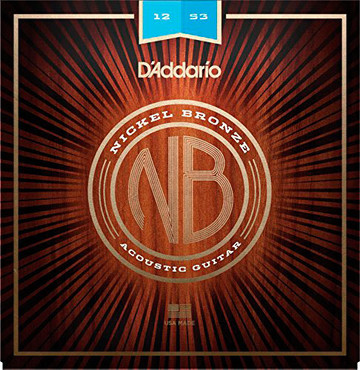 D'Addario NB1253 Nickel Bronze Light (12-53) 0