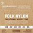 D'Addario EJ32C Folk Nylon Ball End Silver Wound Clear Nylon Trebles 1