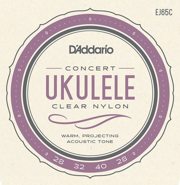 D'Addario EJ65C Pro-Arte Custom Extruded Ukulele Concert 0