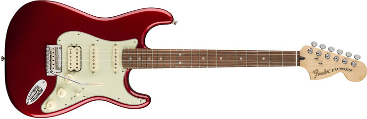 Fender Deluxe Stratocaster HSS Pau Ferro Candy Apple Red 0