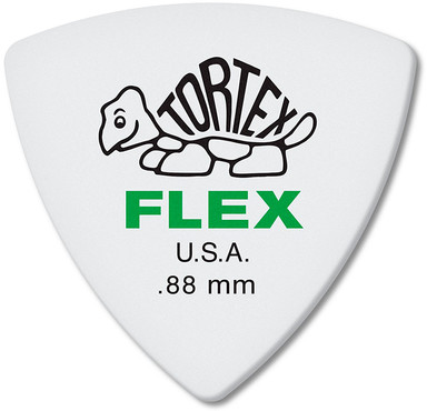 Dunlop 456P088 Tortex Flex Triangle 6 Pack 0